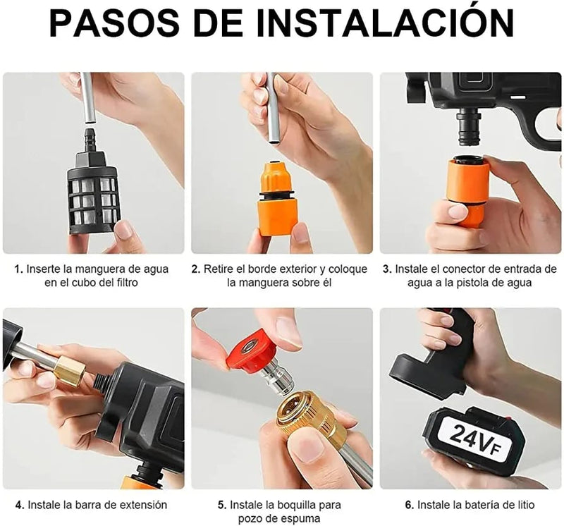 ULTIMAS 12 UNIDADES | Hidrolavadora Alta Presión Inalámbrica UltraJet™ + 8 ACCESORIOS DE REGALO