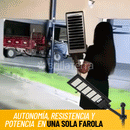 Farolux Solar - Farola LED para exteriores sin instalación eléctrica