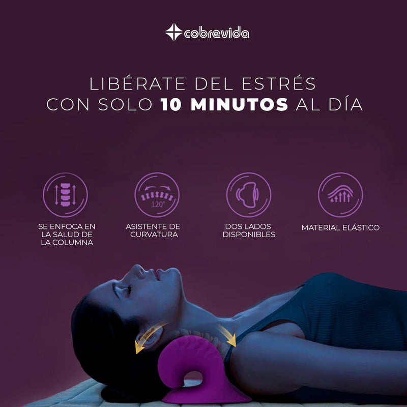MásRelax™ Almohada Cervical Terapéutica | ALIVIO INMEDIATO DE DOLORES DE ESPALDA Y MIGRAÑA
