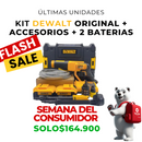 KIT ORIGINAL DEWALT: Hidrolavadora Portatil + ACCESORIOS  + 2 baterias de regallo 48V - CIERRE DE LA TIENDA