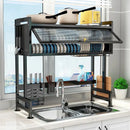 Escurridor de Loza en Acero Inox 3 Pisos - Con Gabinete y Tapa