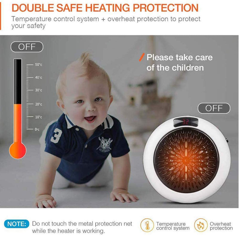 CALEFACTOR PORTATIL DE PARED