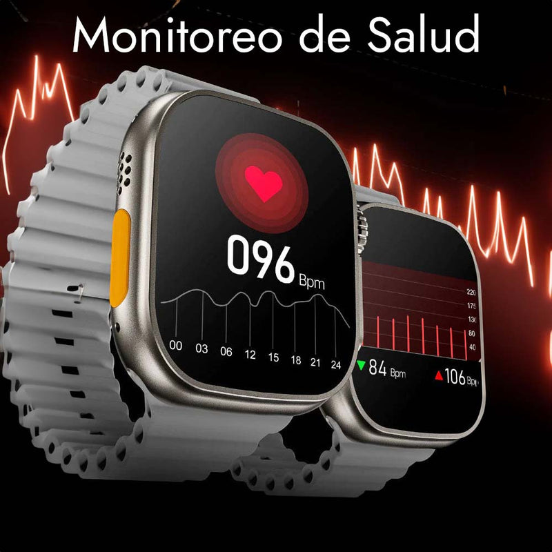 [2 REGALOS INCLUSOS] Smartwatch 9 ULTRA 2™ + REGALOS (AirPods UHD + 7 Pulseras)