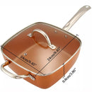 SARTÉN CUADRADA ANTIADHERENTE DE COBRE