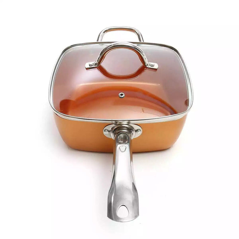 SARTÉN CUADRADA ANTIADHERENTE DE COBRE