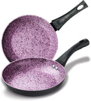 SET 2 SARTENES GRANITO MORADO