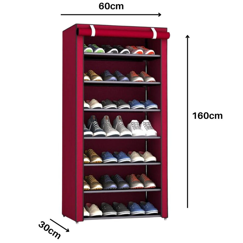 ZAPATERO CON CUBIERTA DE TELA 9 NIVELES