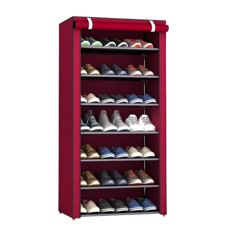 ZAPATERO CON CUBIERTA DE TELA 9 NIVELES